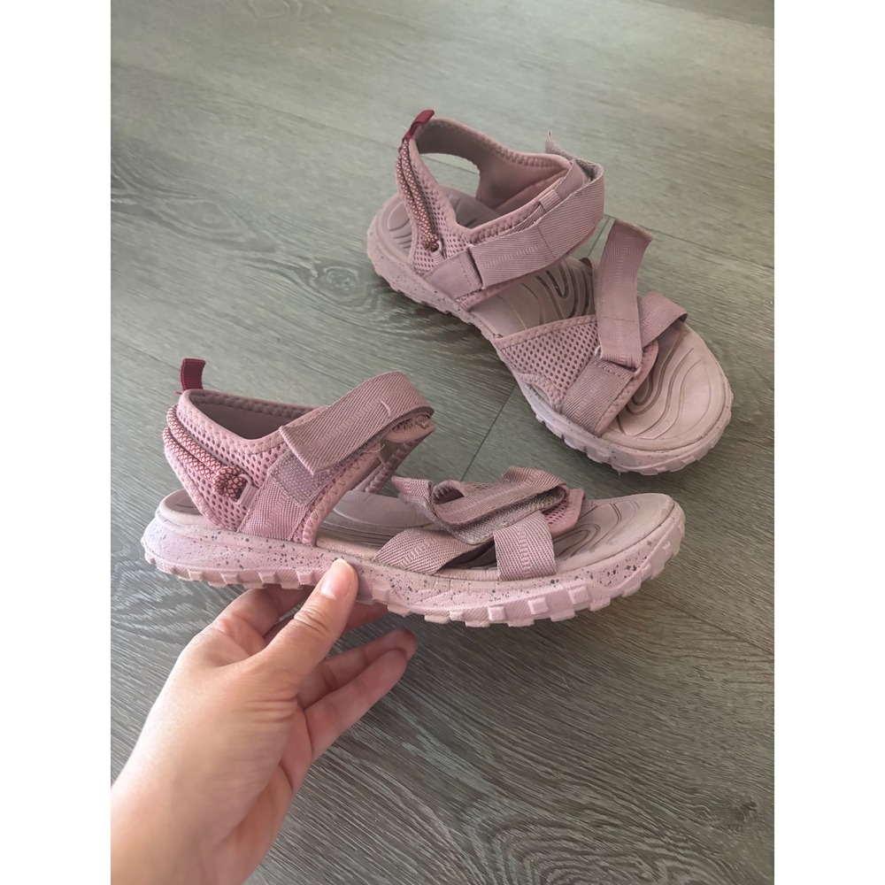 Skechers Pink Strappy Sporty Outdoor Hiking‎ Sandals Women 37 Speckled Sole